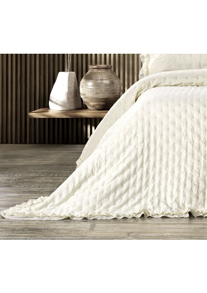 Lima Çift Kişilik Yatak Örtüsü Krem modelleri