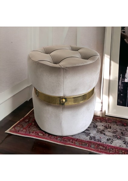 Puf Lüks Silinebilir Kumaş Kapitoneli Gold Detaylı modelleri