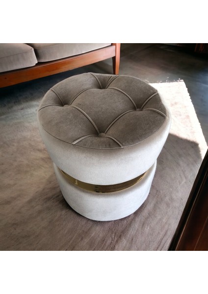 Puf Lüks Silinebilir Kumaş Kapitoneli Gold Detaylı fırsatları