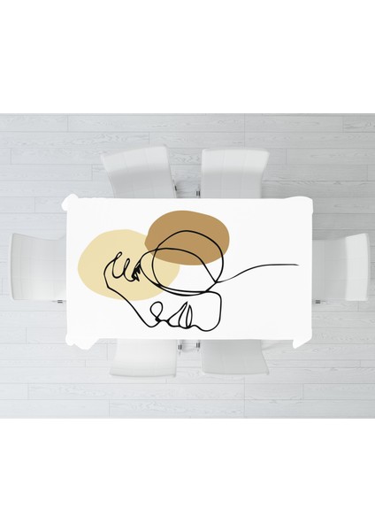 Modern Temalı Dijital Baskı Masa Örtüsü Alho_tblc-16 (140X260) modelleri