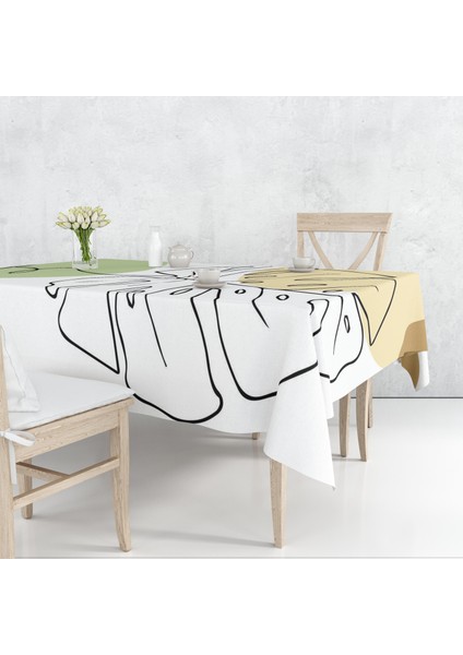 Modern Temalı Dijital Baskı Masa Örtüsü Alho_tblc-17 (140X180)