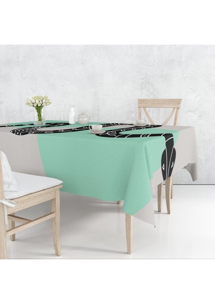 Yılan Temalı Dijital Baskı Masa Örtüsü Alho_tblc-25 (140X180)