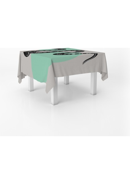 Yılan Temalı Dijital Baskı Masa Örtüsü Alho_tblc-25 (140X180) fiyatları