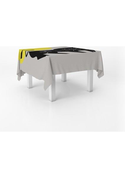 Aslan Temalı Dijital Baskı Masa Örtüsü Alho_tblc-28 (140X180) fiyatları