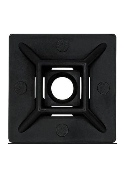 Gwest HW-4AB 28X28 (100 Adet) Siyah Yapışkanlı Kroşeler