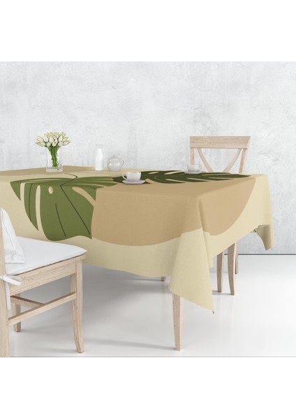 Çiçek Temalı Dijital Baskı Masa Örtüsü Alho_tblc-34 (140X220)