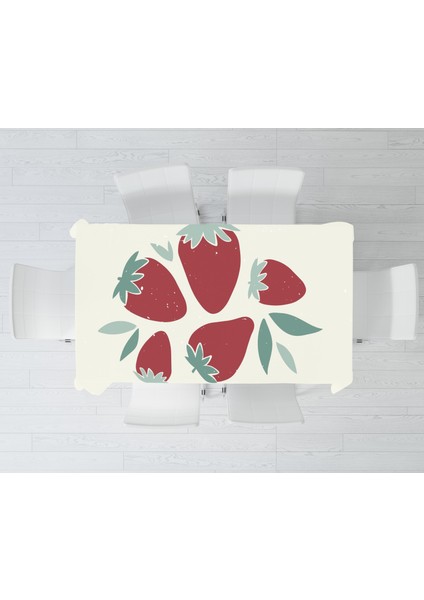 Çilek Temalı Dijital Baskı Masa Örtüsü Alho_tblc-37 (120X140) modelleri