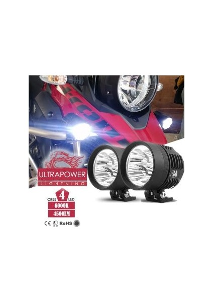 Ultra Power Usa Cree 4 LED Unıversal Sis Farı 24W 2'li
