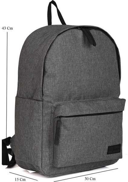 1001 Gri 15' Laptop Bölmeli Unisex Sırt Çantası fırsatları