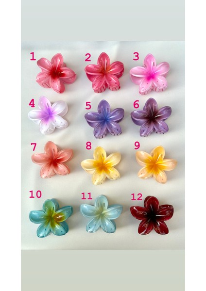 Hibiscus Aloha Lotus Çiçeği Premium Mandal Toka (7.5 Cm) modelleri