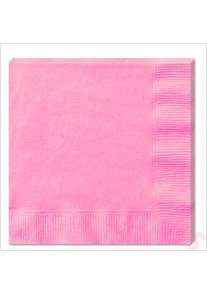 Peçete, Pembe - 30 x 30 cm - 20 Adet