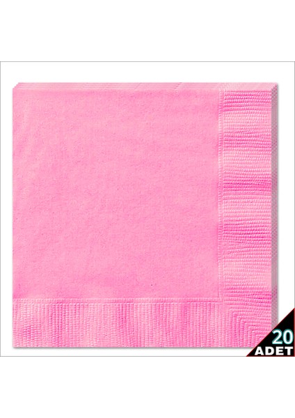 Peçete, Pembe - 30 x 30 cm - 20 Adet fiyatları