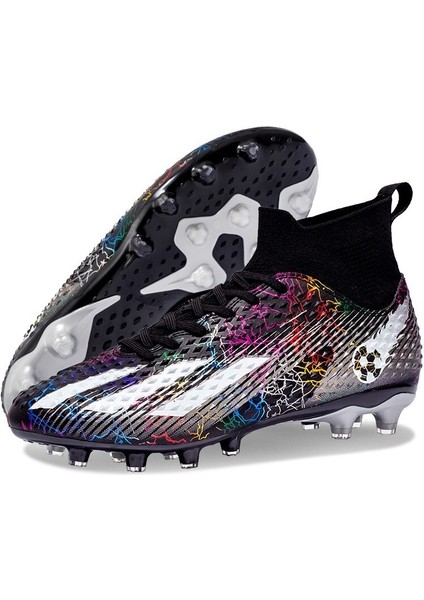 Ag/fg Erkek Futbol Ayakkabısı Çocuk Spor Ayakkabı Çim Kaymaz Antrenman Yetişkin Kramponları (Yurt Dışından)