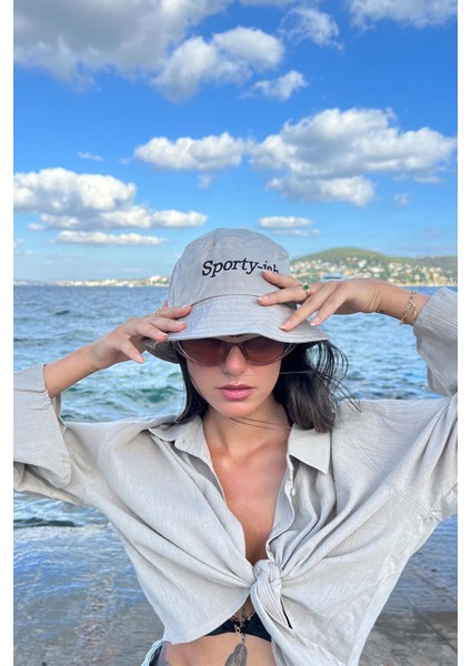 Sporty Nakışlı Safari Şapka fiyatları