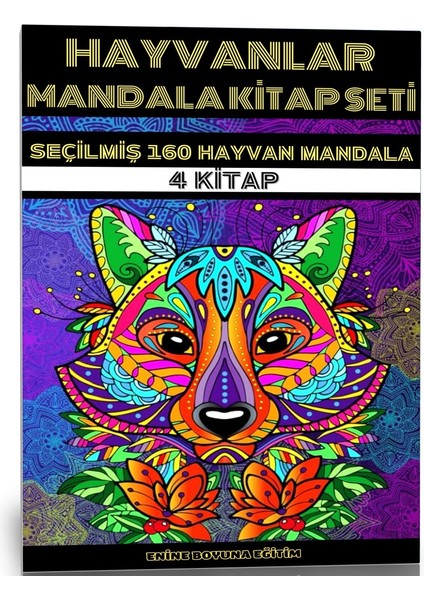 Hayvanlar Mandala Kitap Seti (4 Kitap)