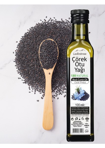 Çörekotu Yağı 100ML - Çörek Otu Yağı 100ML - Soğuk Sıkım %100 Saf