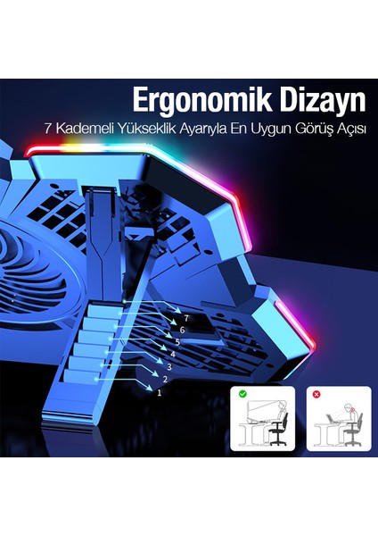 Mc X50 Masaüstü Soğutucu Laptop Standı Radyatör