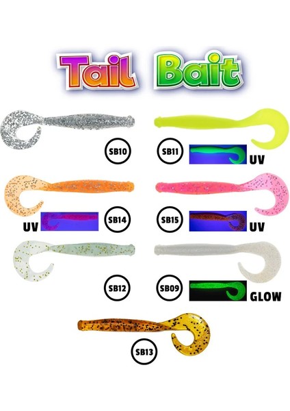 Tail Bait 105MM Silikon Balık SB09 fiyatları