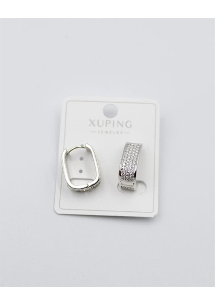 Özel Seri Taşlı, Şık Küpe-Gümüş