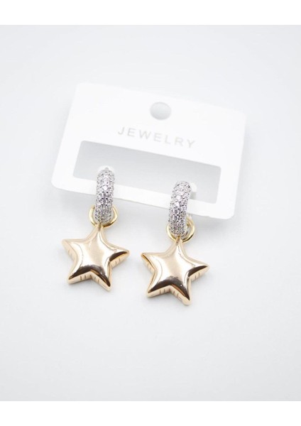 Özel Seri Taşlı Yıldız Küpe