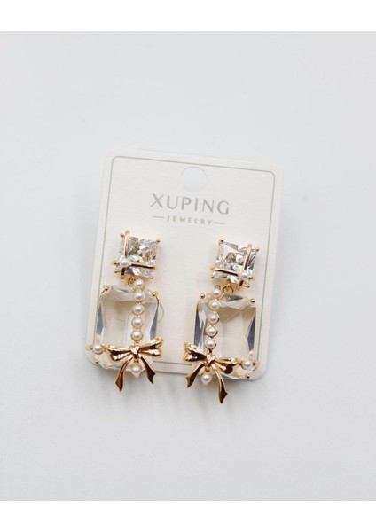 Özel Seri Rose Gold, İnci Detaylı Küpe