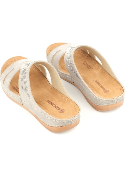 Yazlık Kadın Suni Deri Koleksiyon Terlik modelleri