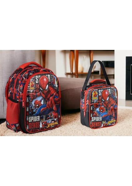 Spiderman Spider Sense Okul Çantası ve Beslenme Çantası fiyatları