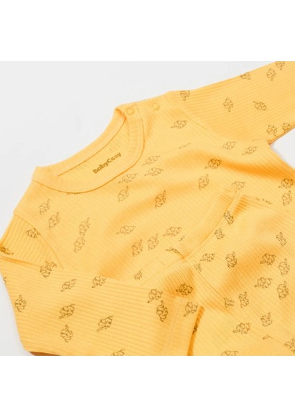 Babycosy Organik Modal Fil Desenli Şapkalı 3 Lü Bebek Takım CSYM25500 modelleri