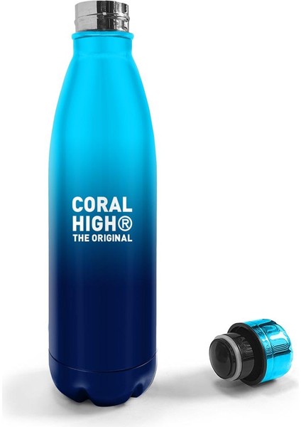 Coral High Mavi Lacivert Renk Geçişli Çelik Termos 500 Ml 11934