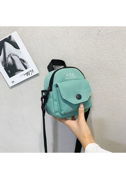 Yeni Tek Kollu Çanta Moda Rahat Küçük Kanvas Çanta Sevimli Kız Zıplayan Küçük Çanta (Yurt Dışından)