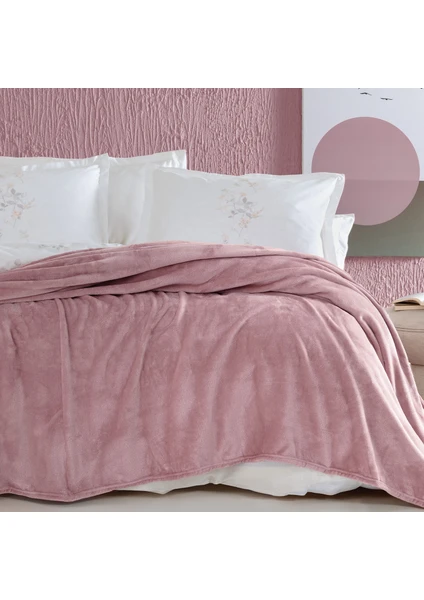 Bedding Olenna Tek Kişilik Wellsoft Battaniye - Pudra