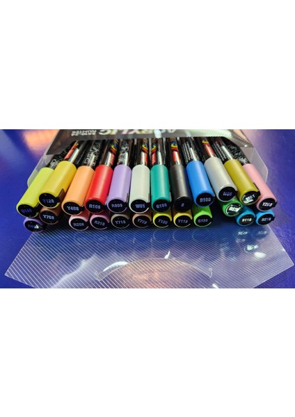 Jupai Acrylic 5510-24 Painter 24 Color Marker Line 24 Renk Akrilik Kalem 4mm