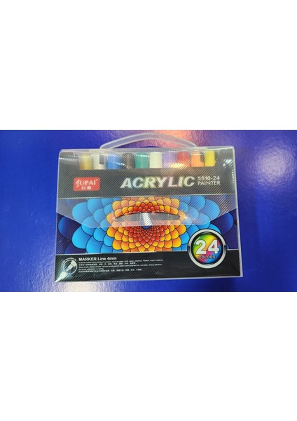 Jupai Acrylic 5510-24 Painter 24 Color Marker Line 24 Renk Akrilik Kalem 4mm