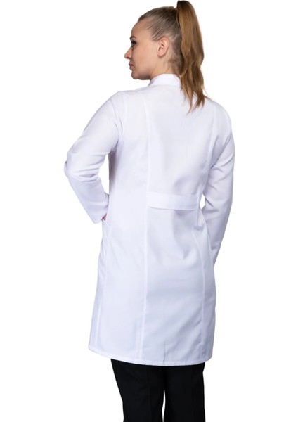 Sarıçiyil Üniforma Kadın Klasik Yaka Doktor Hemşire Eczacı Öğretmen Laboratuvar Önlük - (Alpaka Kumaş-Boy 90CM.) fiyatları