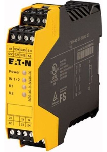 ESR5-NO-41-24VAC-DC Emniyet Rölesi, Acil Dur- Y7-118701