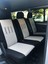 Volkswagen Transporter Uyumlu 4+1 Koltuk Kılıfı - Füme - Siyah 4