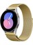 Samsung Gear S3 Frontier/s3 Classic / Date 3 Mate Uyumlu 22MM Mıknatıslı Metal Hasır Kordon Manyetik Metal Hasır Örgü 1
