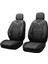 Ford Transit Courier Panelvan Uyumlu 1+1 Koltuk Kılıfı - Füme - Siyah 1