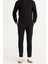 ALTINYILDIZ CLASSICS Erkek Siyah Slim Fit Dar Kesim Yan Cep Pamuklu Esnek Rahat Armürlü Pantolon 1