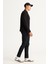 ALTINYILDIZ CLASSICS Erkek Siyah Slim Fit Dar Kesim Yan Cep Pamuklu Esnek Rahat Armürlü Pantolon 4