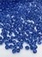100GR 10MM Saks / Koyu Mavi Petek Model Akrilik Boncuk, Takı,çanta Yapım Boncuğu (100GR,~210 Adet) 2