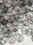 100GR Füme/ Gri 25MM Yassı Basık Yuvarlak Şeffaf Akrilik Boncuk,çanta Yapım Boncuğu (100GR~40 Adet), 2