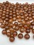 100GR 18MM Kahverengi Çatlak Model Akrilik Boncuk, Çanta Yapım, Hobi Boncuğu (100GR, ~30 Adet) 1