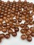 100GR 18MM Kahverengi Çatlak Model Akrilik Boncuk, Çanta Yapım, Hobi Boncuğu (100GR, ~30 Adet) 3