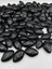 100GR Siyah Renk Büyük Metalize Badem Boncuk, Aksesuar, Takı Çanta Boncuğu (100GR,~20 Adet) 2