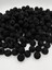 16MM Siyah Renk Kadife Boncuk Takı, Çanta Yapım Boncuğu ( 100GR,~40 Adet) 1