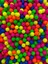 8mm Deliksiz Karışık Renkli Mat Neon Fosforlu Boncuk,deliksiz Neon Akrilik Boncuk (50GR ~170 Adet) 1