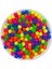 8mm Deliksiz Karışık Renkli Mat Neon Fosforlu Boncuk,deliksiz Neon Akrilik Boncuk (50GR ~170 Adet) 2
