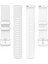Samsung Watch4/5pro Için Küçük Kare Saat Kayışı - Beyaz (Yurt Dışından) 4
