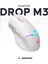 Drop M3 Beyaz Rgb Şarjlı Kablolu/kablosuz 10000DPI 10D Gaming Oyuncu Mouse 1